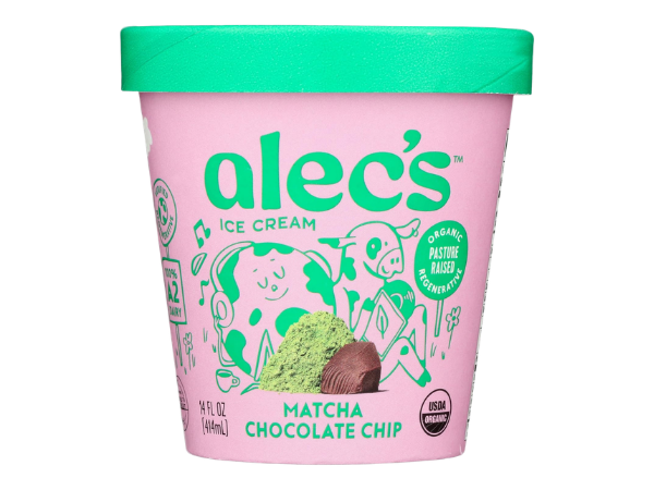 Alec's Matcha Chocolate Chip Organic Ice Cream