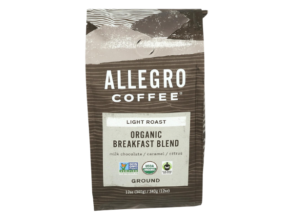 Allegro Coffee Organic Breakfast Blend Ground Coffee