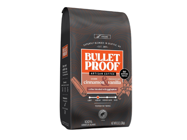 Bulletproof Cinnamon & Vanilla Flavored Ground Coffee