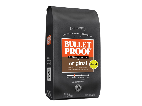 Bulletproof Original Medium Roast Whole Bean Decaf Coffee