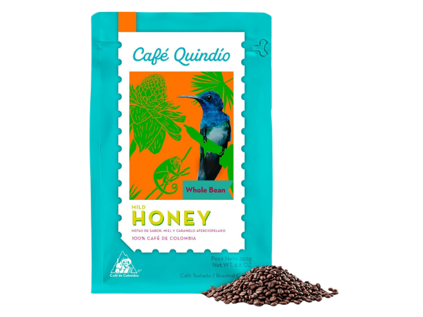Cafe Quindio Mild Honey Medium Roast - Whole Bean