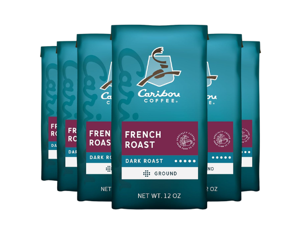 Caribou Coffee French Roast Dark Roast Ground Coffee