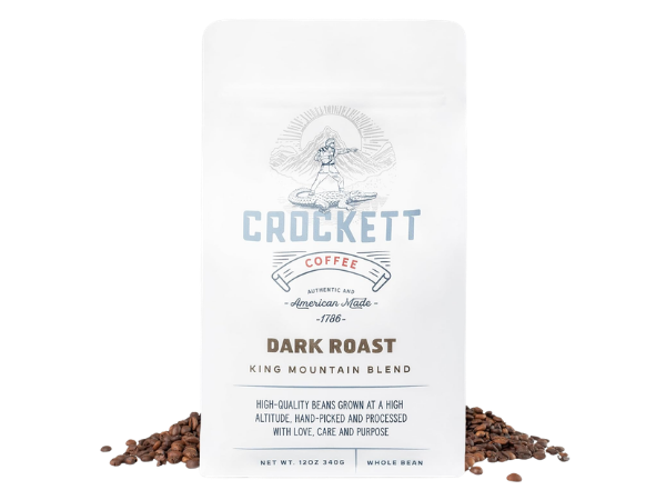 Crockett Whole Bean Coffee – Bold Dark Roast