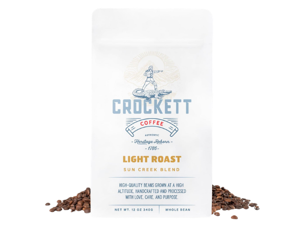 Crockett Whole Bean Coffee – Light Roast