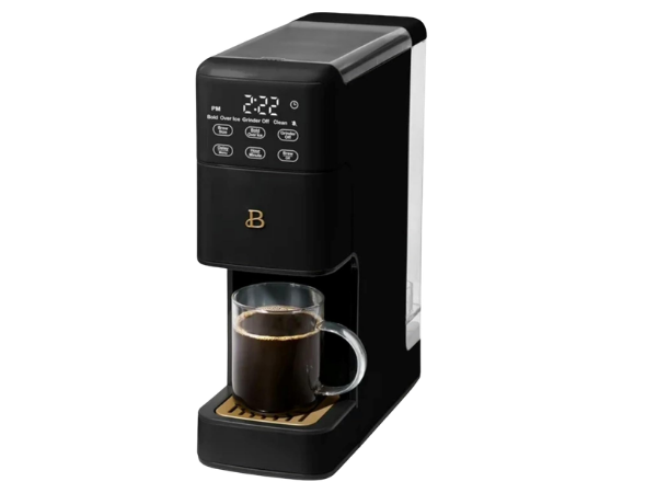 Generic Single‑Serve Coffee Maker with Built‑In Burr Grinder