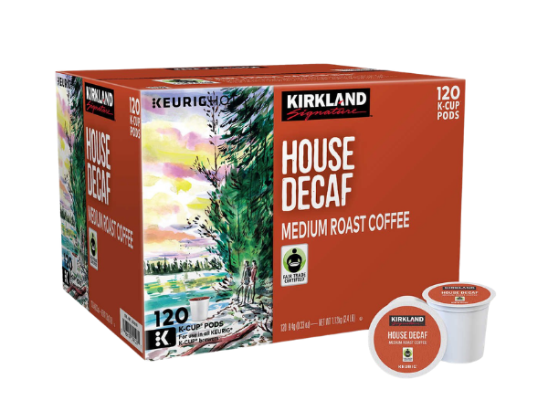 Kirkland Signature House Decaf Coffee K‑Cup Pods