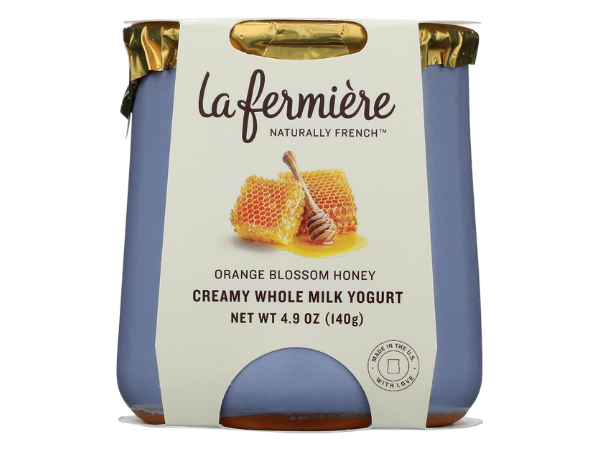 La Fermiere, Yogurt Creamy Whole Milk Orange Blossom Honey