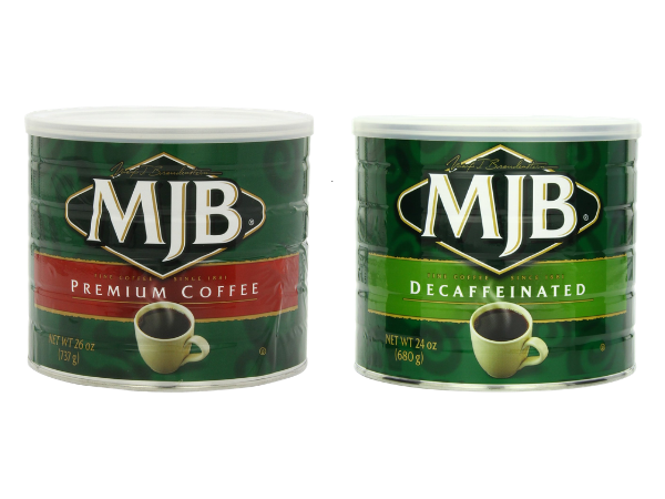 MJB Coffee Caffeine Chart