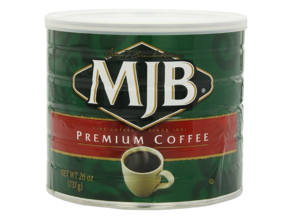 MJB Coffee Premium Blend Ground Coffee, Light Roast