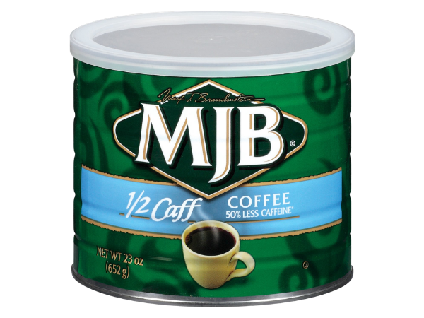 MJB Coffee, ½ Caff Ground Coffee, Medium Roast
