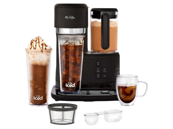 Mr. Coffee 3‑in‑1 Single‑Serve Iced and Hot CoffeeTea Maker with Blender
