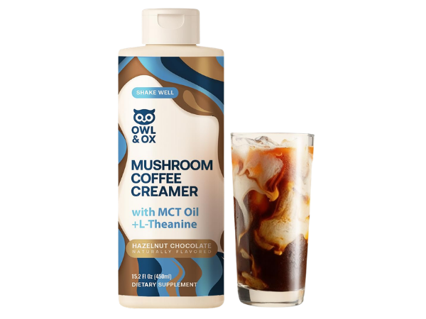 Owl & Ox Mushroom Coffee Creamer with MCT Oil Blend & L-Theanine