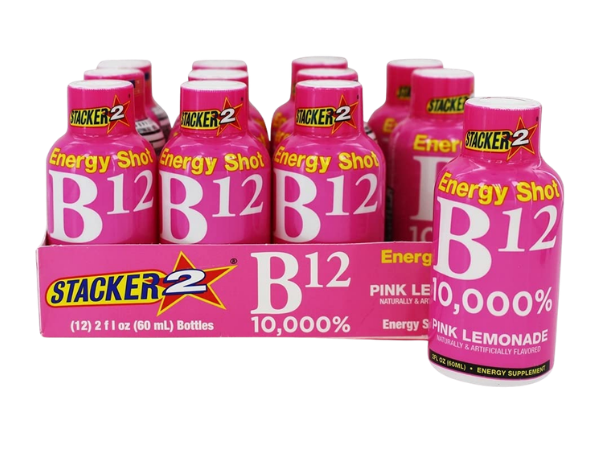 Stacker 2 Pink Lemonade B12 Energy Shot