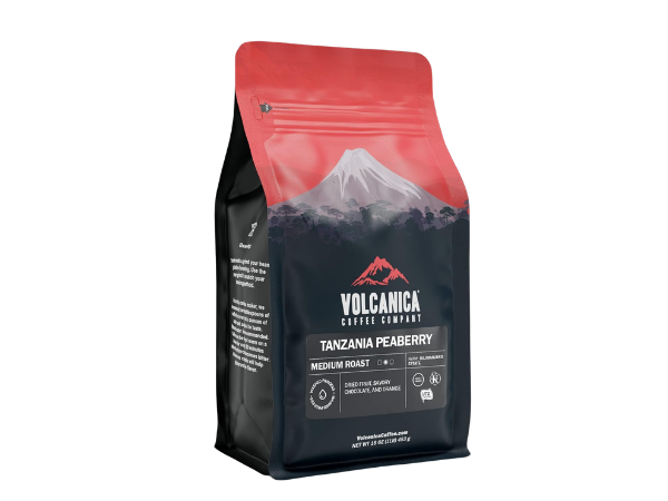 Tanzania Peaberry Coffee, Mount Kilimanjaro, Whole Bean