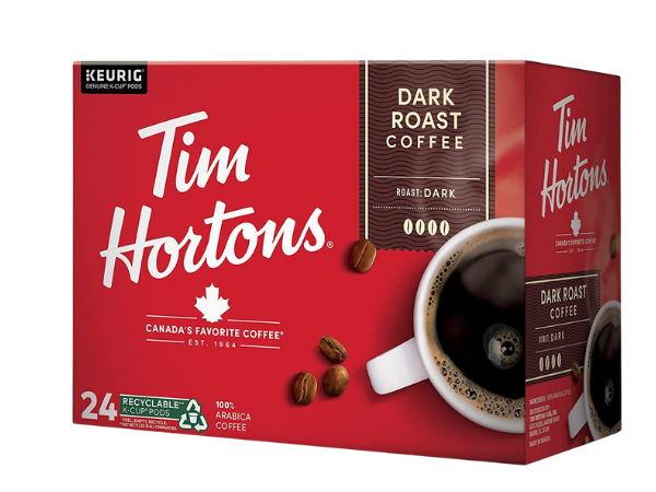 Tim Hortons Dark Roast Coffee, Single‑Serve K‑Cup Pods