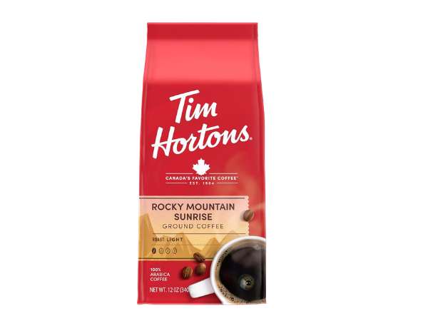 Tim Hortons Ground, Light Roast Rocky Mountain Sunrise