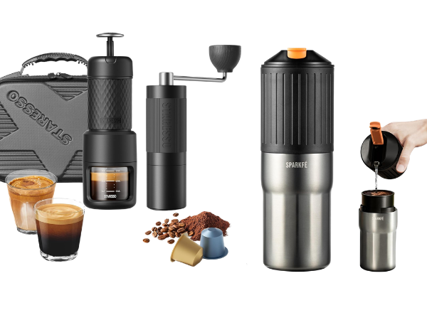Travel Coffee Makers with Integrated Grinder
