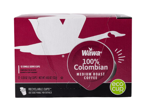 Wawa Colombian Medium Roast Single Cup Coffee Pods