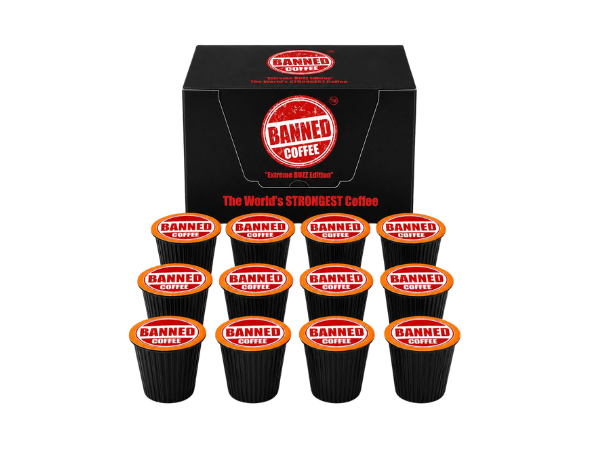 Banned Coffee Strongest High Caffeine Coffee Pods