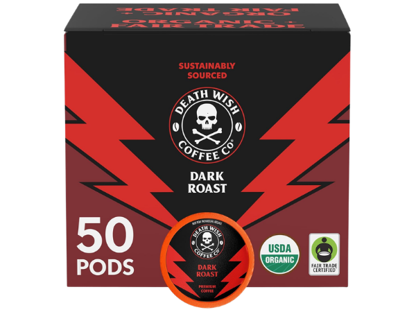 Death Wish Coffee – Dark Roast Single Serve Pods