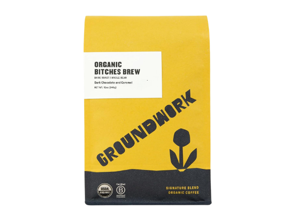 GROUNDWORK Btches Brew Whole Bean Coffee Dark Roast Blend