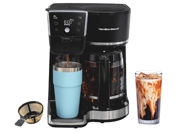 Hamilton Beach 2‑Way 12 Cup Programmable Drip Hot and Iced Coffee Maker