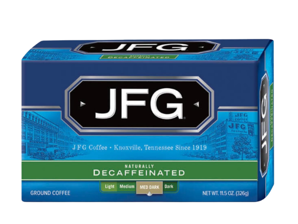 JFG Decaffeinated Medium‑Dark Roast Ground Coffee