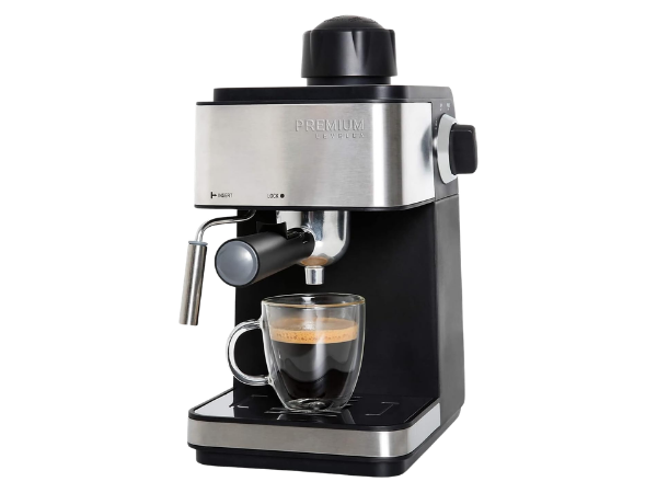 Premium Levella 4‑Cup Espresso, Cappuccino and Latte Maker