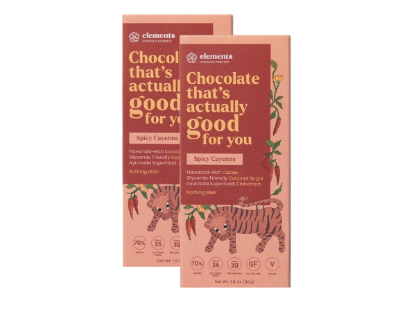 Elements Truffles Spicy Cayenne Flavoured Dark Chocolate Bar