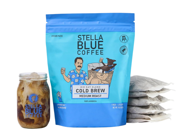 Stella Blue Cold Brew Coffee Bags, Big Cat Blend