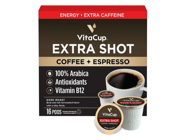 VitaCup Extra Shot Strong Coffee Pods