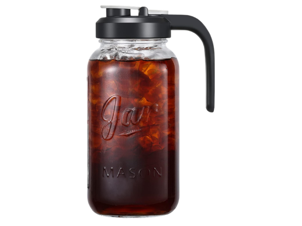 AOZITA - 2 Quart Glass Pitcher with Lid