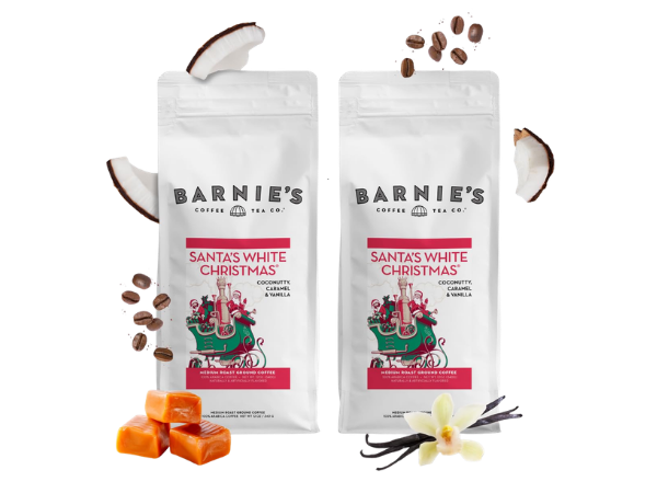 Barnie’s Coffee Santa’s White Christmas Ground Coffee