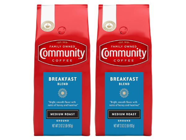 Community Coffee Breakfast Blend Ground Coffee, Medium Roast