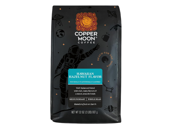 Copper Moon Whole Bean Coffee - Hawaiian Hazelnut Blend