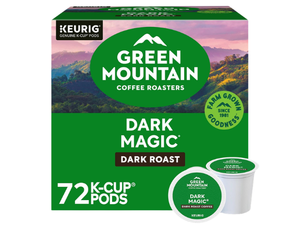 Green Mountain Coffee Roasters Dark Magic Keurig Single‑Serve K‑Cup Pods, Dark Roast Coffee