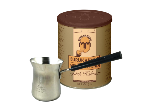 KURUKAHVECI MEHMET EFENDI Turkish Coffee with Cezve Set