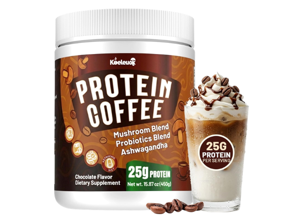Koeleuok Protein Coffee Powder – Cold Brew Mocha Iced Coffee