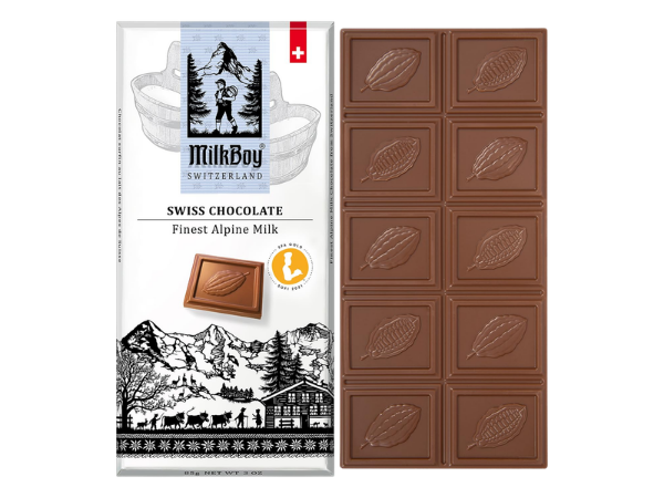 Milkboy Swiss Alpine Milk Chocolate Bar