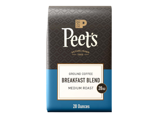 Peet's Coffee, Medium Roast Ground Coffee – Breakfast Blend