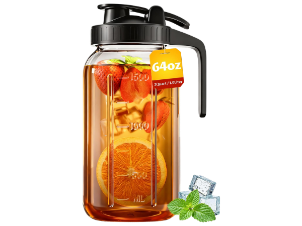 VA1KENE - 64 oz Mason Jar Pitcher