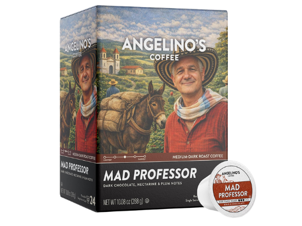 Angelino's Coffee Mad Professor Coffee Pods