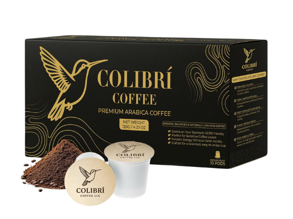 COLIBRI COFFEE Low Acid Coffee K‑Cups