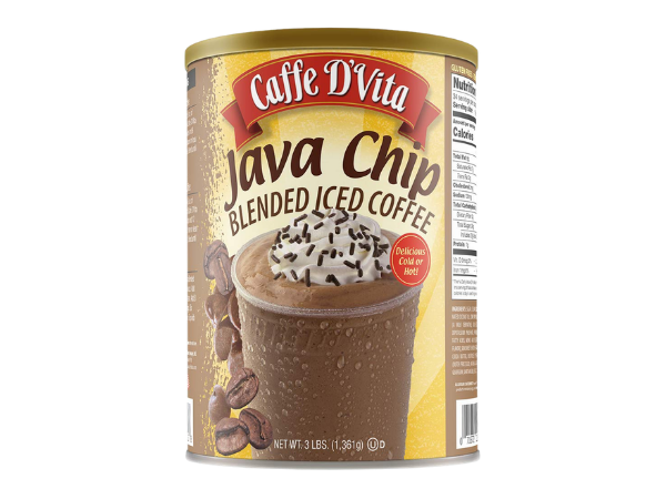 Caffe D'Vita Java Chip Latte Blended Ice Coffee – Java Chip Frappe Mix
