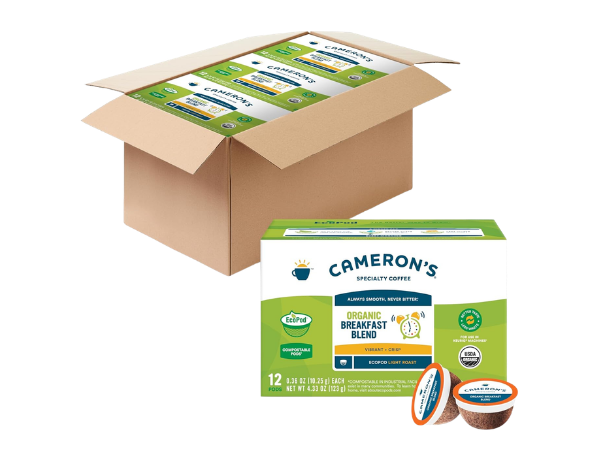 Cameron's Coffee Organic Breakfast Blend Single Serve
