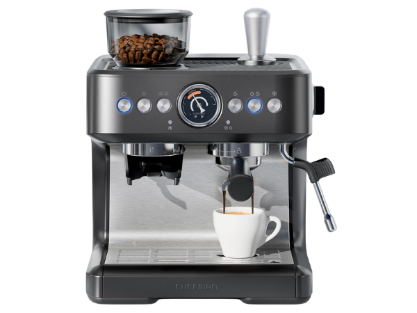 Chefman Crema Deluxe Espresso Machine with Double Boiler