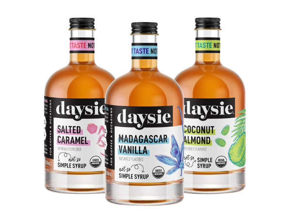 Daysie Certified Organic Salted Caramel and Coconut Almond Syrup