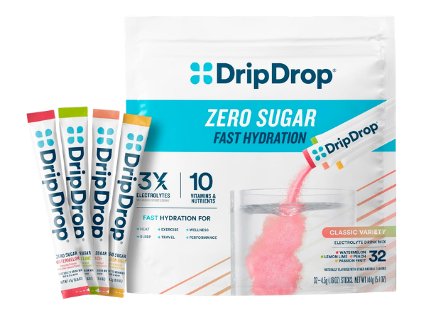 DripDrop Sugar Free Hydration Packets – Classic Variety