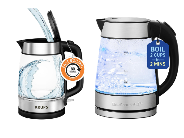 Glass Electric Kettles for Tea, Coffee & More
