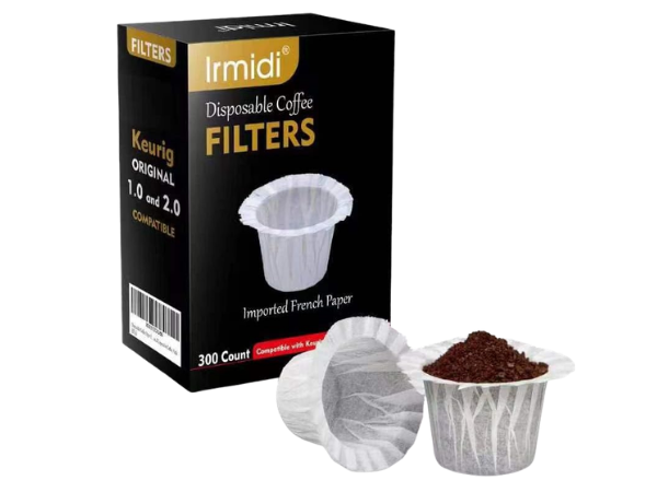 Irmidi 300 Count Disposable Coffee Filters – Compatible with Keurig Brewers